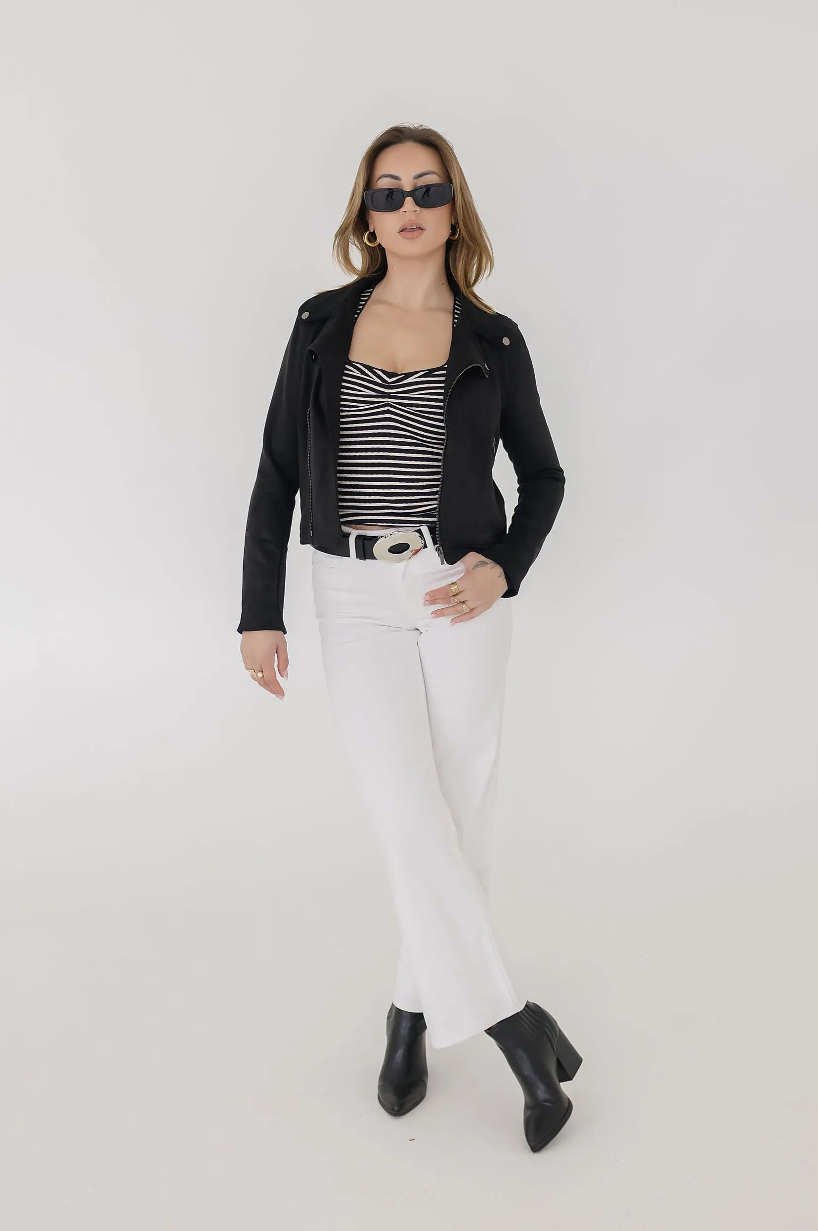 Katie Hammered Oval Buckle Belt Silver
