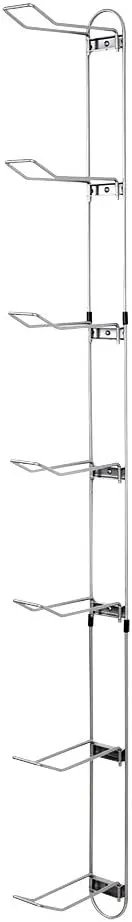 Knape & Vogt John Sterling Sports Rack for Garage, 7-Ball Capacity, Alloy Steel, Silver, 63-1/8"