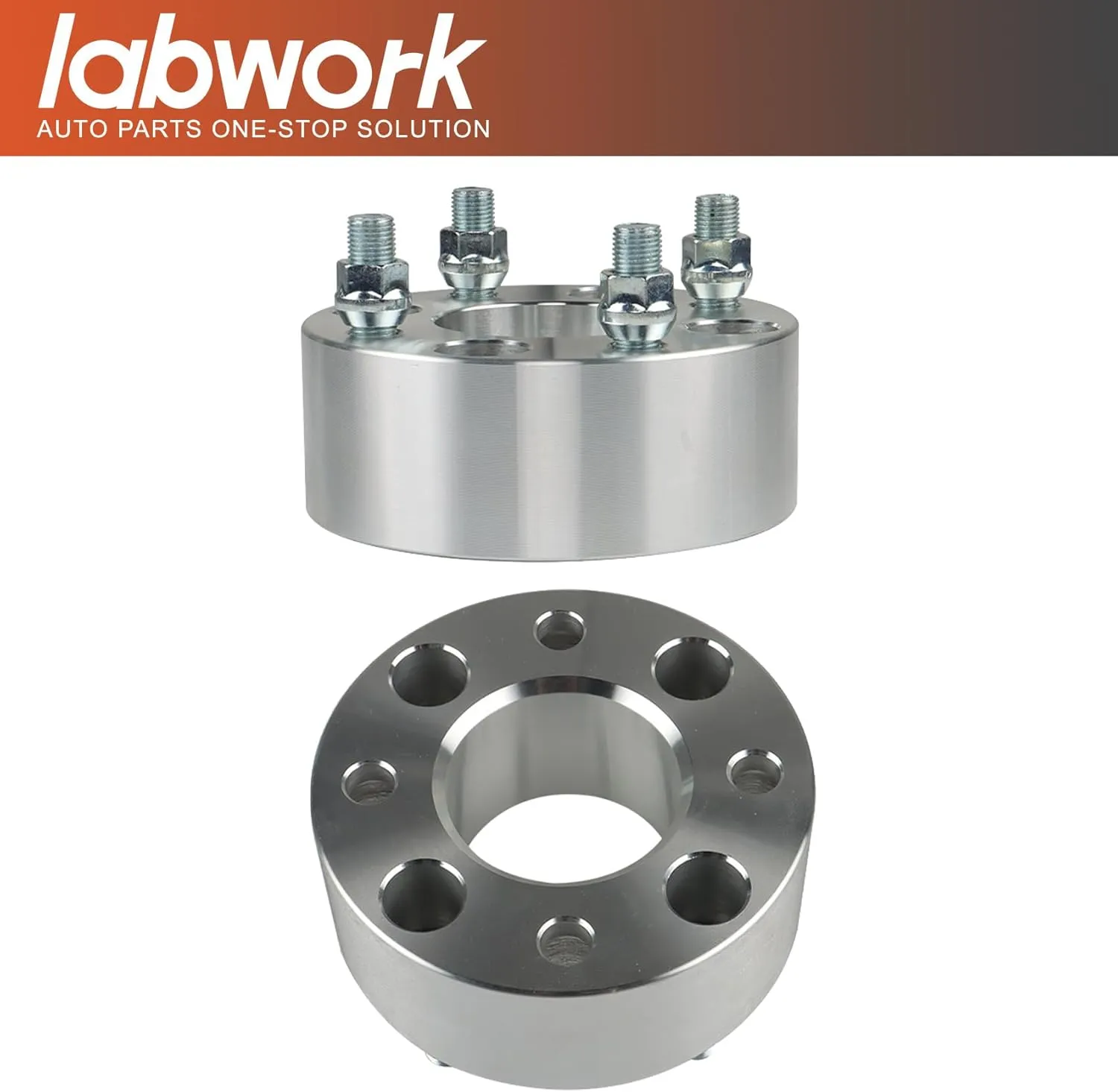 labwork Golf Cart Wheel Spacers 2 inch Bolt Pattern 62mm Bore 1/2x20 Studs Cone Seat Nuts 4x101.6 50mm 2pcs