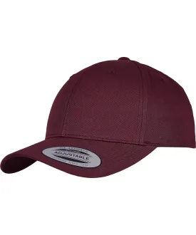 Maroon - Curved classic snapback (7706)(7706)