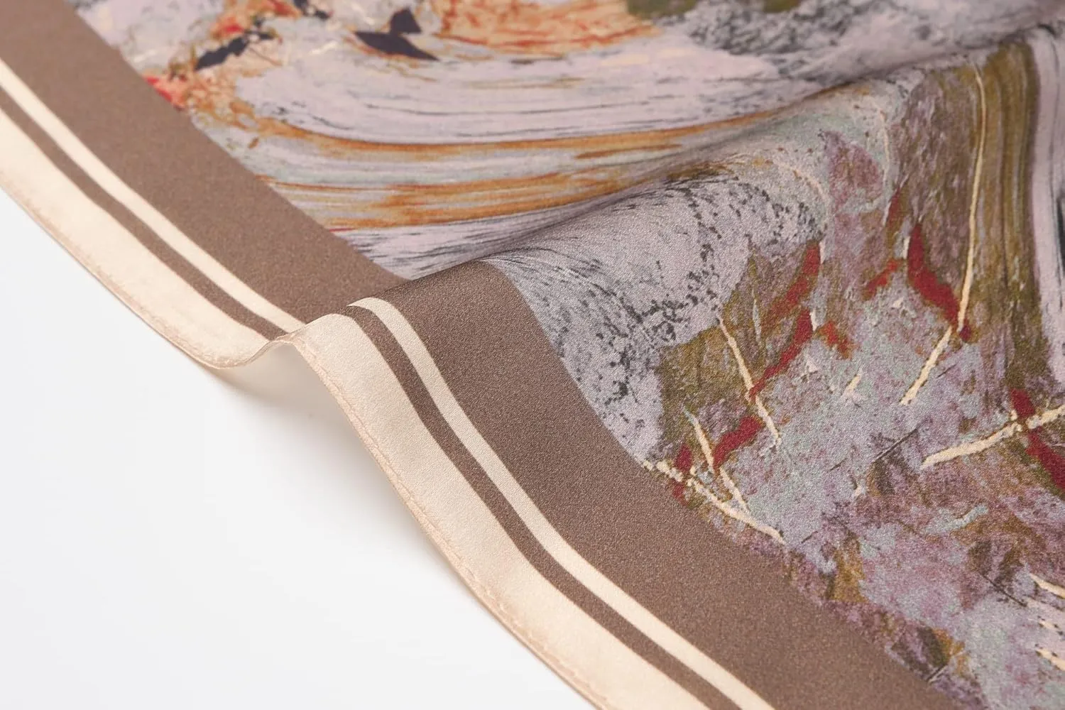 Men's 100% Mulberry Silk Square Scarf 21"x21" - Lightweight for Business/Wedding/Casual, With Gift Packed