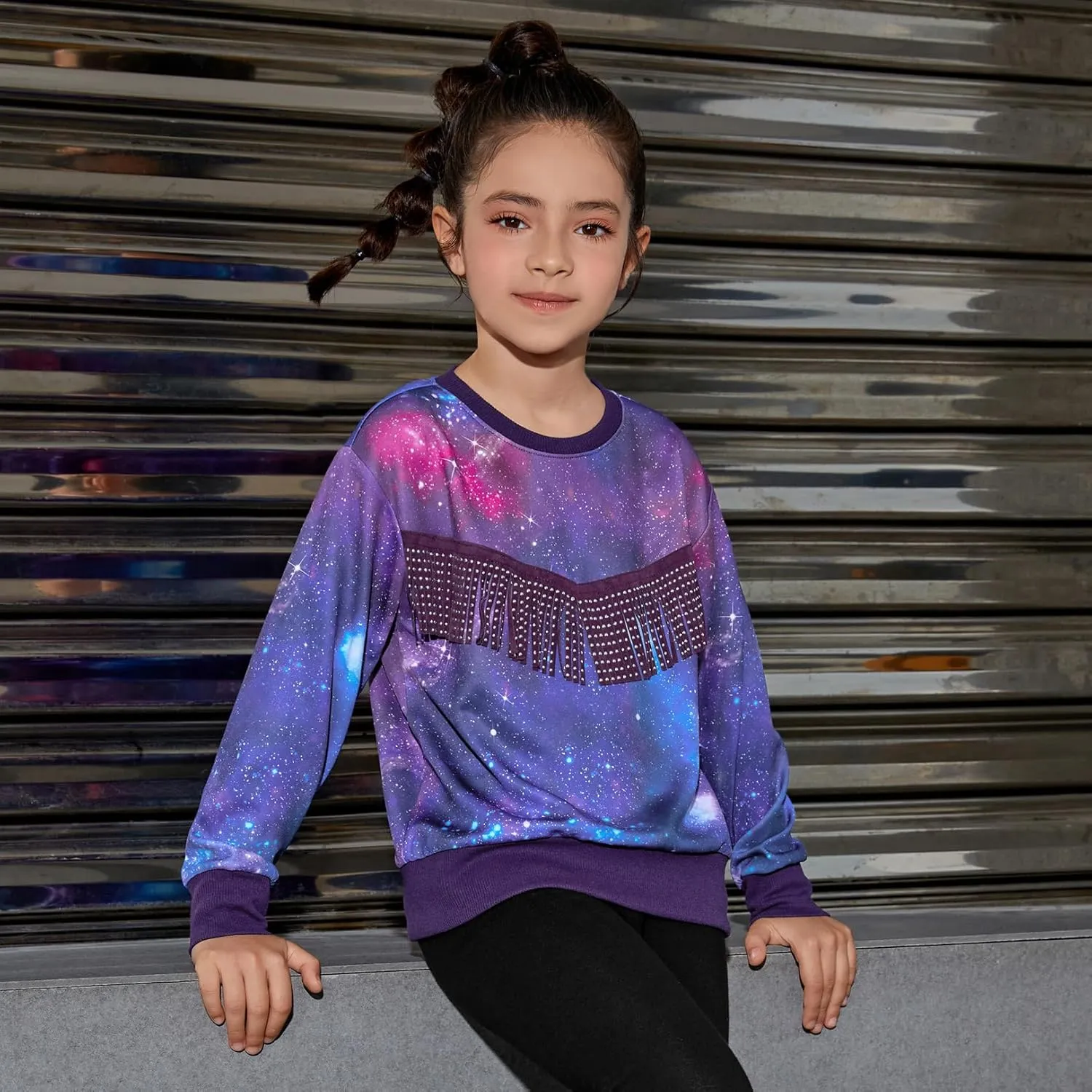 Perfashion Girls' Novelty Hoodies Kids Pullover Sweatershirts 4-13Years