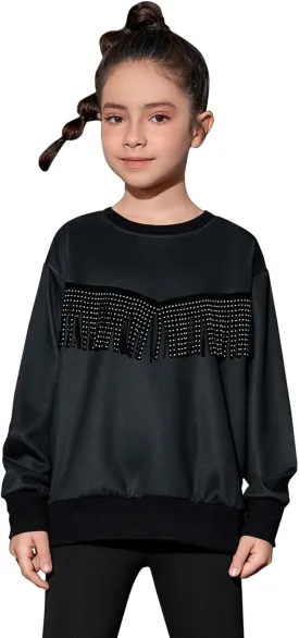 Perfashion Girls' Novelty Hoodies Kids Pullover Sweatershirts 4-13Years
