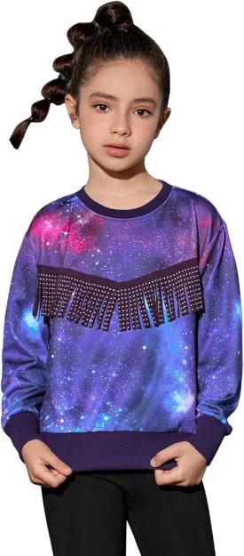 Perfashion Girls' Novelty Hoodies Kids Pullover Sweatershirts 4-13Years