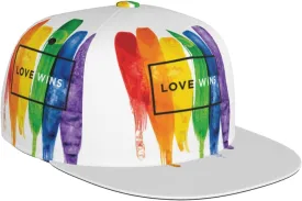Rainbow LGBT Gay Pride Baseball Cap Cute LGBT Hats Adjustable Trucker Hat Funny LGBT Print Hats for Men and Women