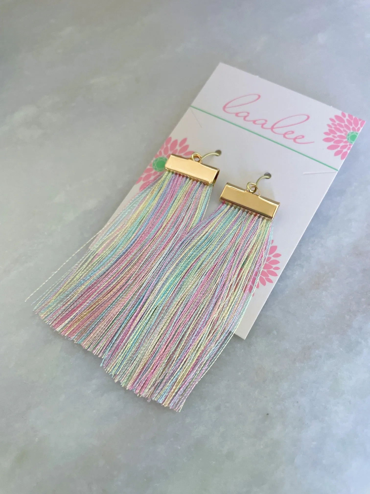 Rainbow Tassel Earrings