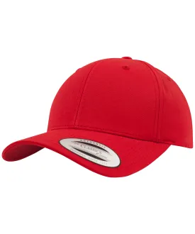 Red - Curved classic snapback (7706)(7706)