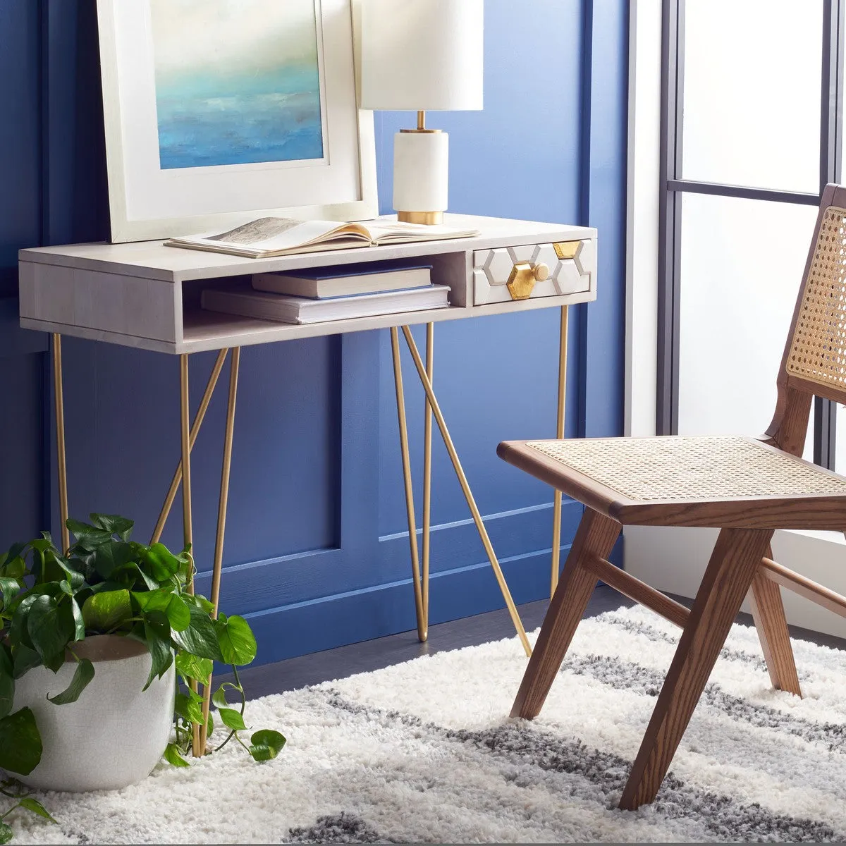 Safavieh Raveena Desk in Three Natural Finishes DSK9002A