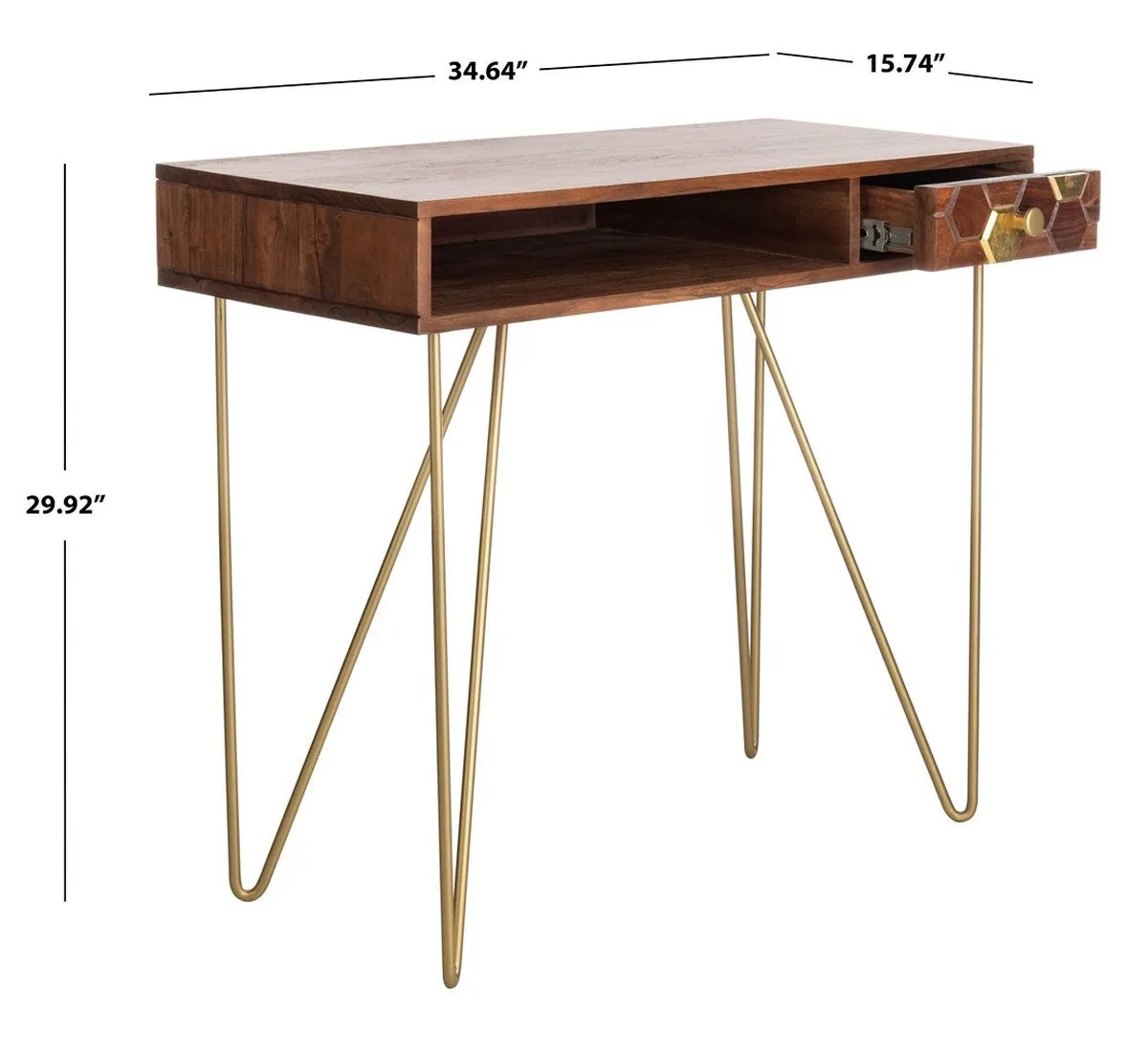 Safavieh Raveena Desk in Three Natural Finishes DSK9002A