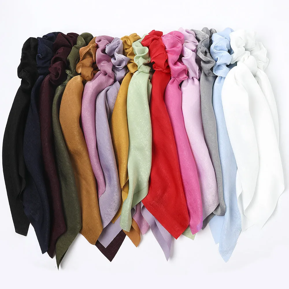 Satin Hair Tie- Mustard