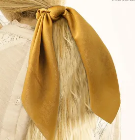 Satin Hair Tie- Mustard