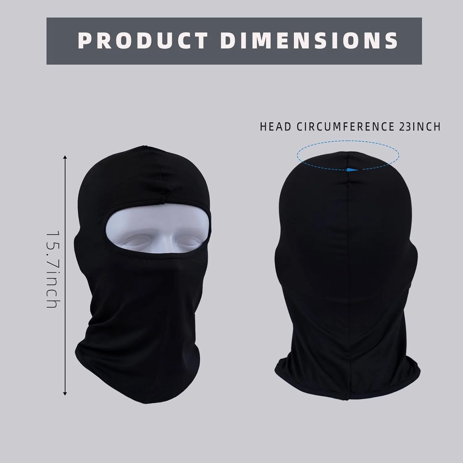Ski Mask, Balaclava Face Mask for Men and Women, Neck Gaiter Motorcycle Scarf,UV Protection & Wind Protection