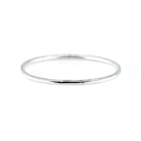 Smooth Stacking Ring in Silver