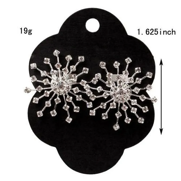 Snow-Flower Crystal Rhinestone Shoe Clip