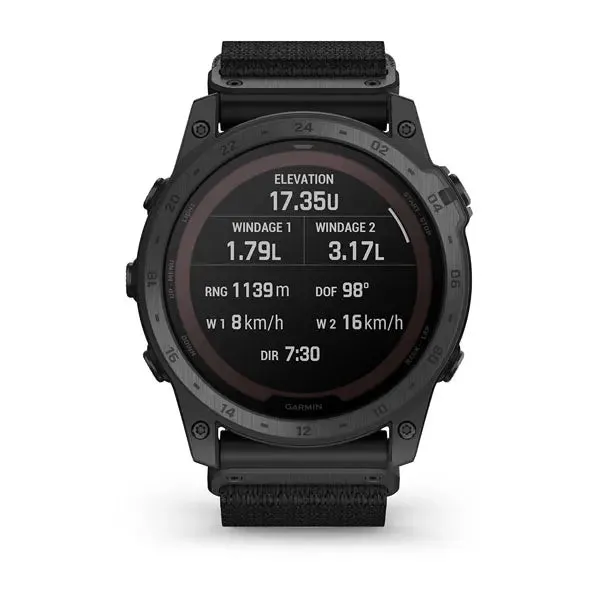 tactix® 7 – Pro Ballistics Edition Smartwatch con ricarica solare, Applied Ballistics e cinturino in nylon - 010-02704-21