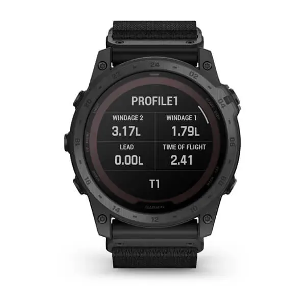 tactix® 7 – Pro Ballistics Edition Smartwatch con ricarica solare, Applied Ballistics e cinturino in nylon - 010-02704-21