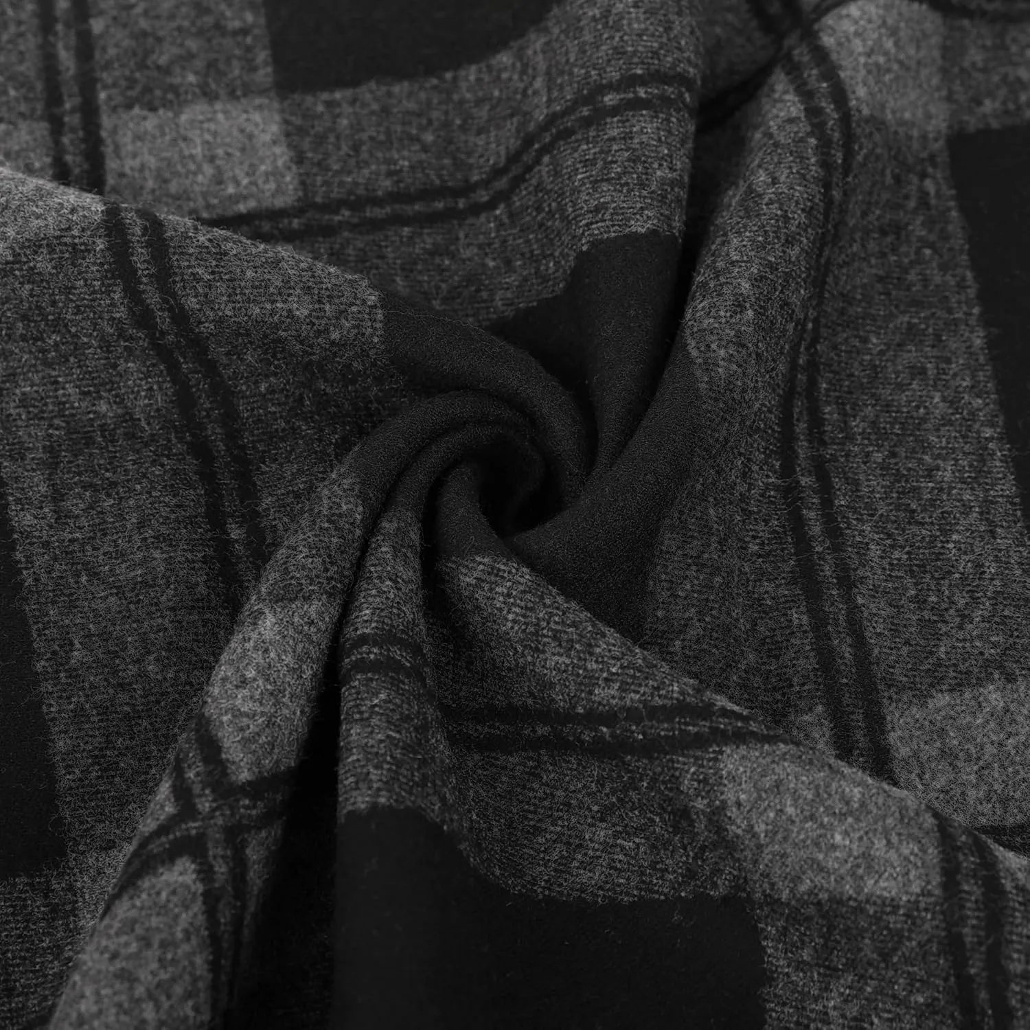 Winter Scarf For Men Ultra-Soft Plaid Tassel Men Scarf Warm Soft Cashmere Feel 73"12"