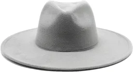 Winter Wool Solid Classic Fedoras Cap Men Women Panama Jazz Hat Wide Brim Big Fedoras Womens Hats with Brim