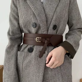 Women's Designer Corset Faux Cowhide Belt